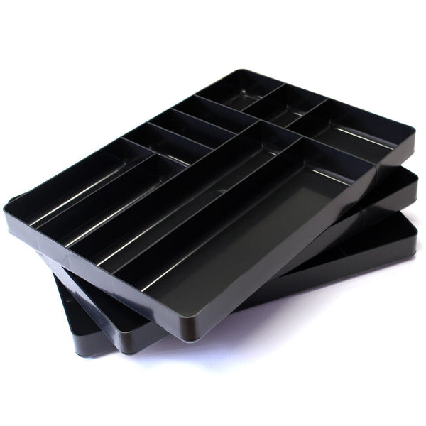 Stealth Speciality Tools Tool Organisers STEALTH Set of 3 x 10 Compartment Black Tool Trays