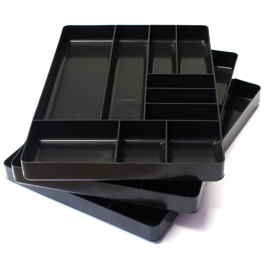 Stealth Speciality Tools Tool Organisers STEALTH Set of 3 x 10 Compartment Black Tool Trays