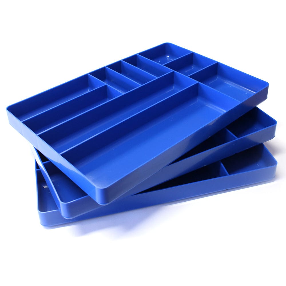 Stealth Speciality Tools Tool Organisers STEALTH Set of 3 x 10 Compartment Blue Tool Trays