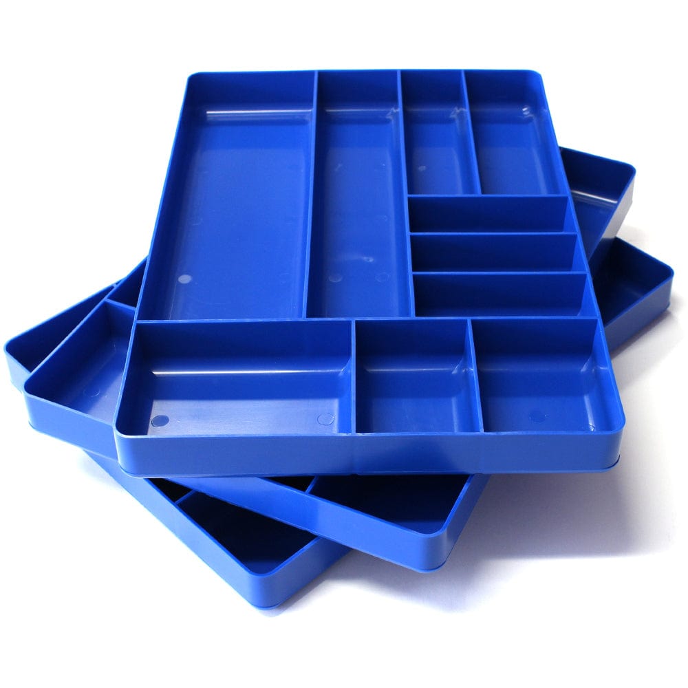 Stealth Speciality Tools Tool Organisers STEALTH Set of 3 x 10 Compartment Blue Tool Trays