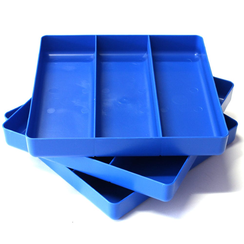 Stealth Speciality Tools Tool Organisers STEALTH Set of 3 x 3 Compartment Blue Tool Trays