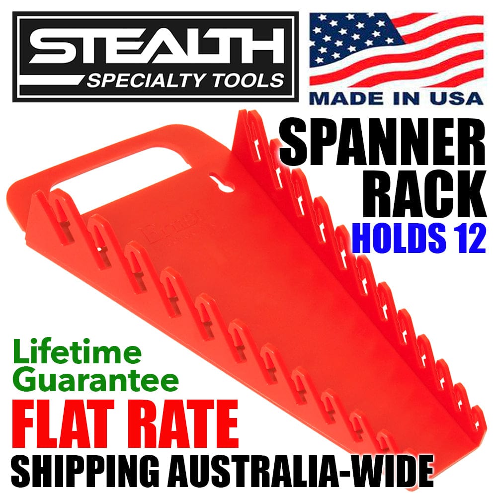 Stealth Speciality Tools Tool Organisers STEALTH Standard 12 Tool Red Spanner Rack Gripper