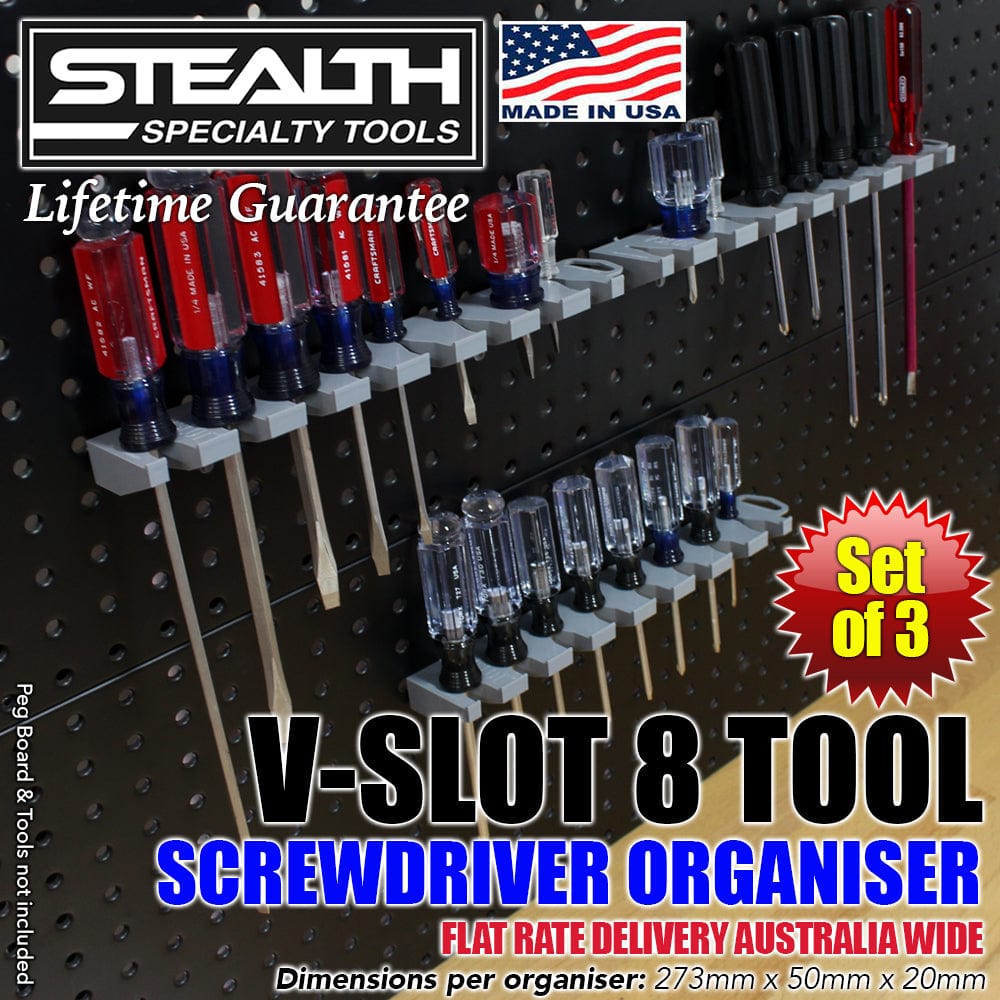 Stealth Tool Organisers STEALTH V Slot 8 Tool Screwdriver Organiser